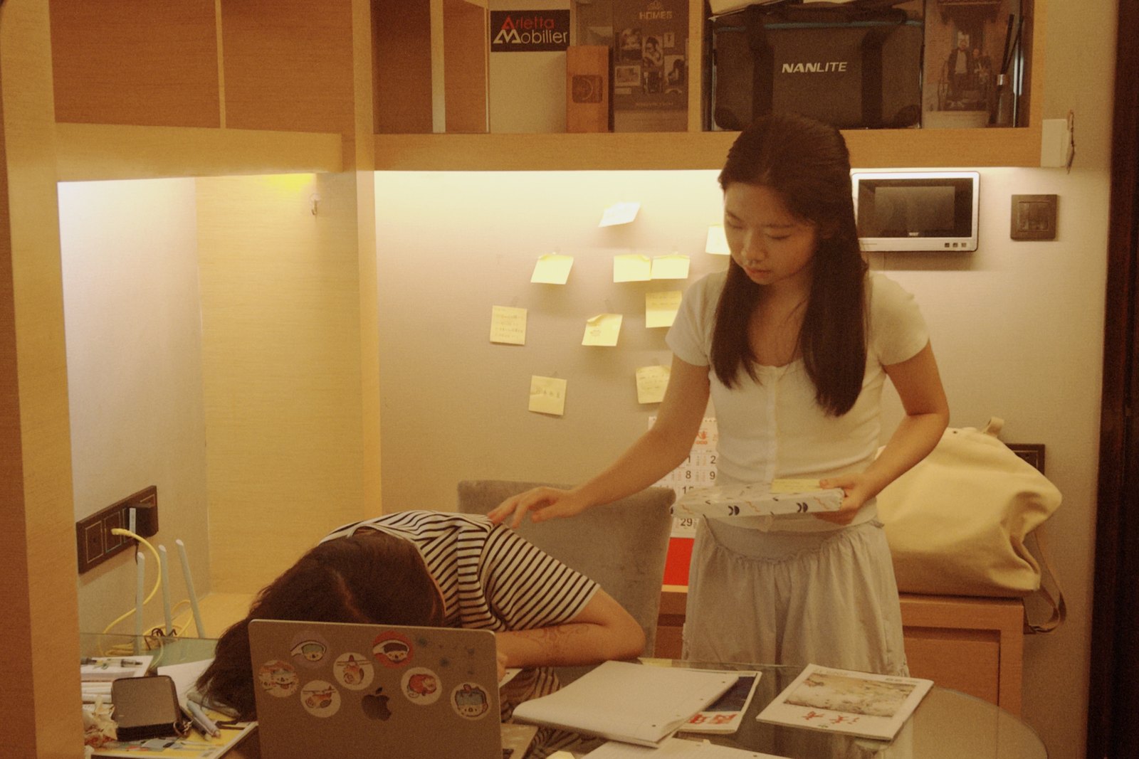 Rita acting in a Bacamera student production
